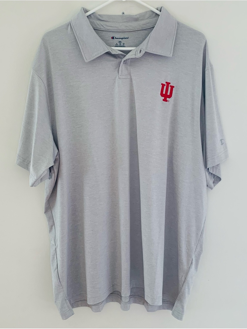 Champion Indiana University Men’s Embroidered Polo Shirt Size: 2XL